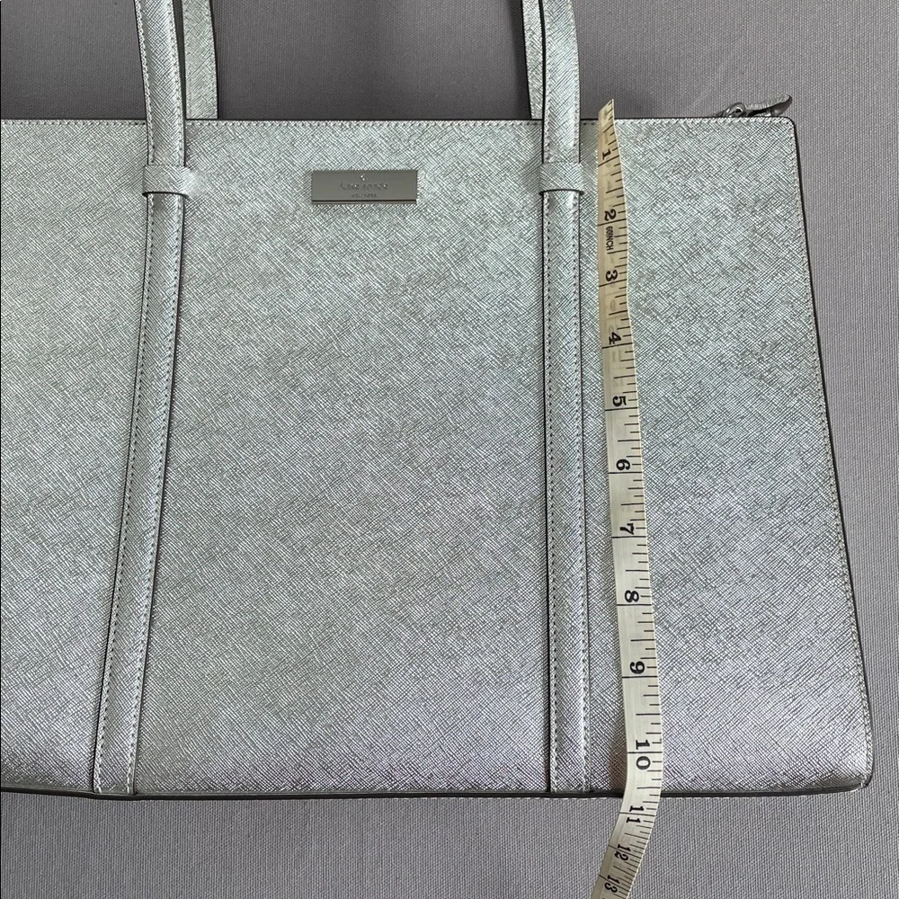 Kate Spade Kenzie Silver Metallic Purse & Wallet - Picture 11 of 16